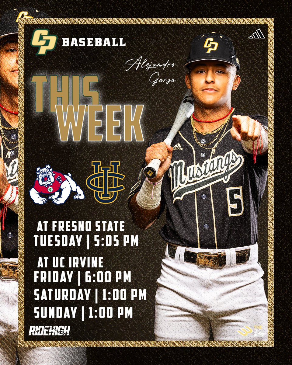 We have Fresno State tomorrow before the most important series up to this point of the season: First Place UC Irvine. It's now or never! #RideHigh