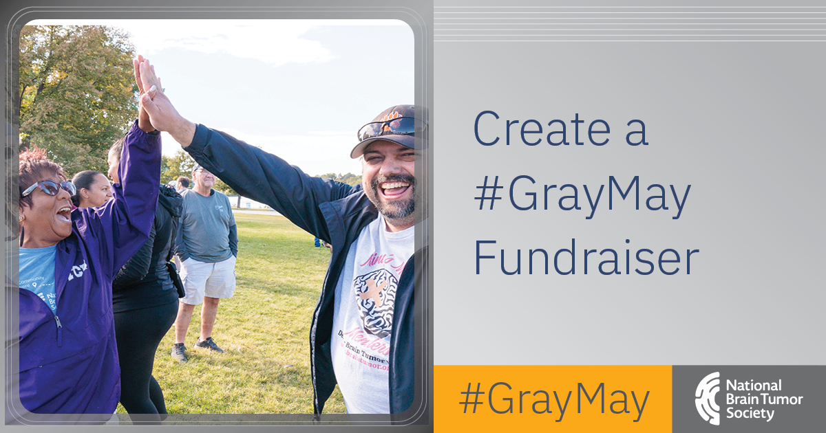 Support the National Brain Tumor Society this #GrayMay by creating a fundraiser. You can help make a difference this Brain Tumor Awareness Month! Get started today: braintumor.org/events/brain-t… #BTAM #BrainTumorAwarenessMonth