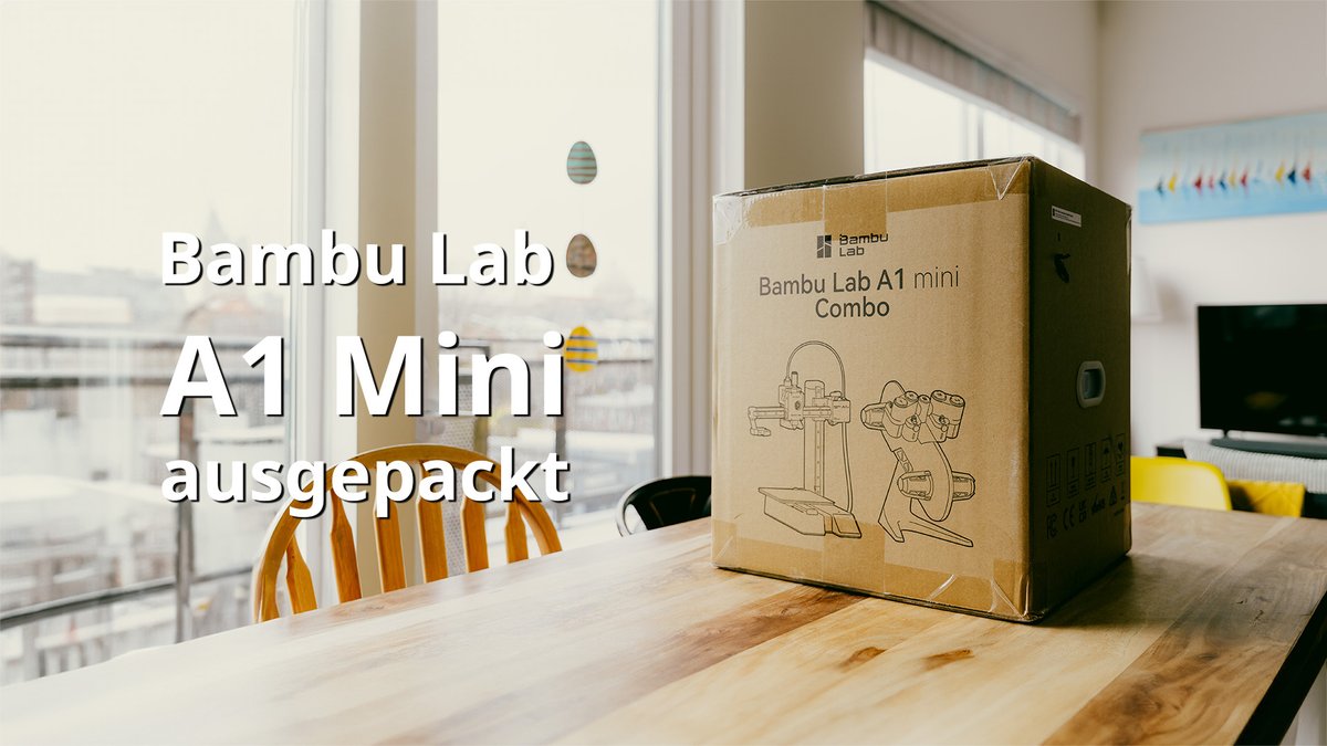 grade gebloggt: Den #Bambu #Lab A1 Mini ausgepackt und aufgebaut - huenerfuerst.de/archives/den-b… - #3ddrucker #A1Mini #BambuLab #Drucker /Nils Hünerfürst