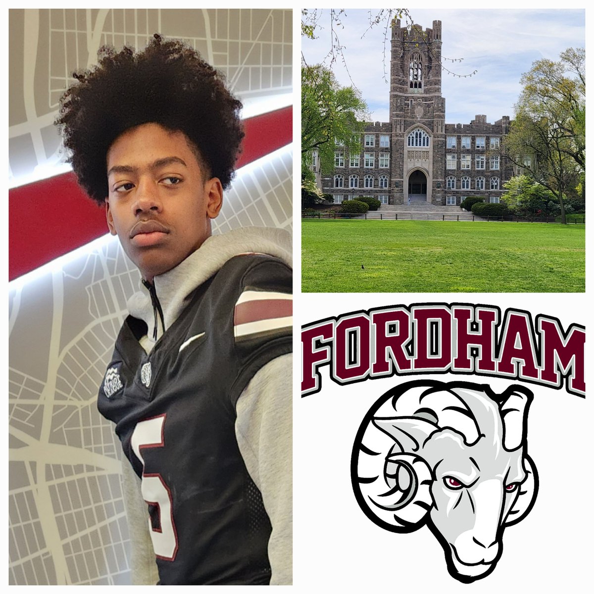 Thank you @FORDHAMFOOTBALL & @CoachLenahan for the Jr.Day invite and information on the academic programs that fordham has to offer and a closer look at your football program @RecruitHTFB @CoachWest5 @WRCoachVannucci @Coach_DiRi @Coach_Conlin @EricOfficialDMV