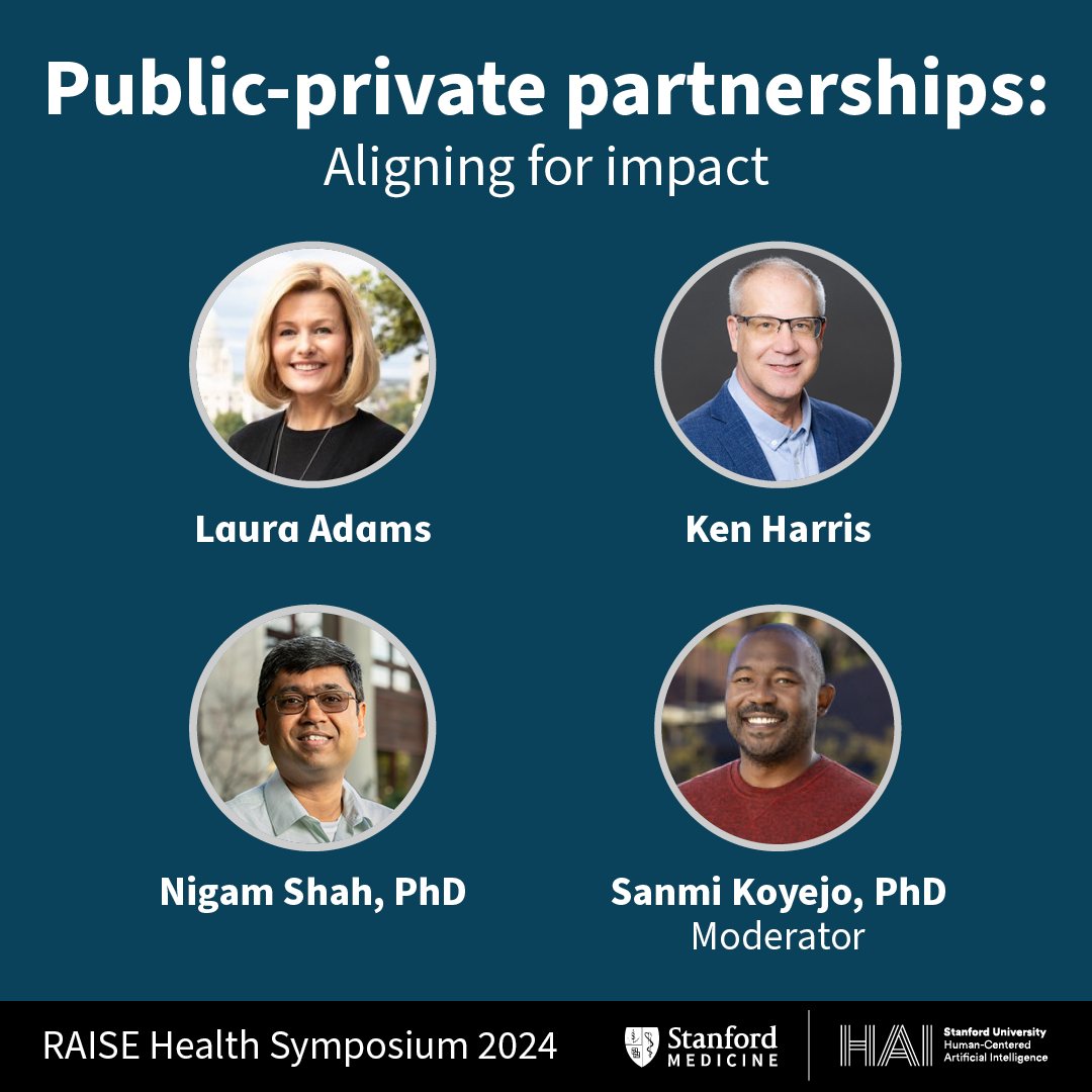 Explore the future of AI in health and medicine at the RAISE Health Symposium on May 14, co-hosted by Stanford Medicine & @StanfordHAI. Leaders in tech, biomedicine, policy, and advocacy unite to shape healthcare's future. Register today: …isehealthsymposium.sites.stanford.edu #ResponsibleAI