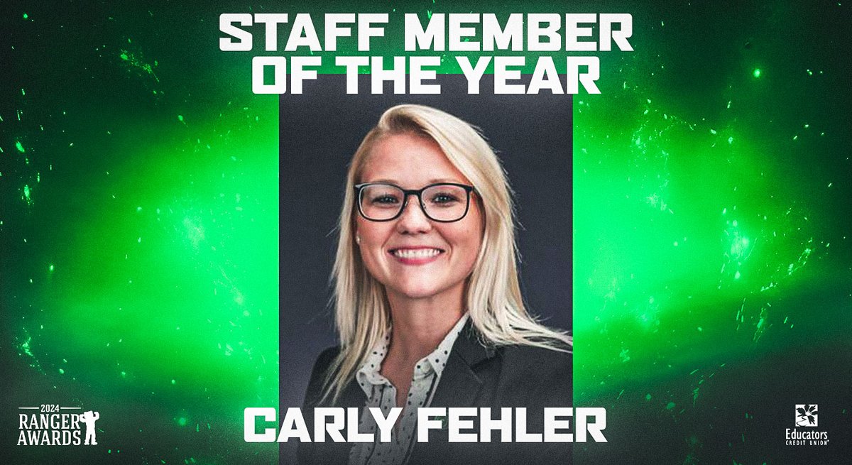 Our 2024 Staff Member of the Year is .... CARLY FEHLER!! 💚✨🐻 @Coach_Carlyy