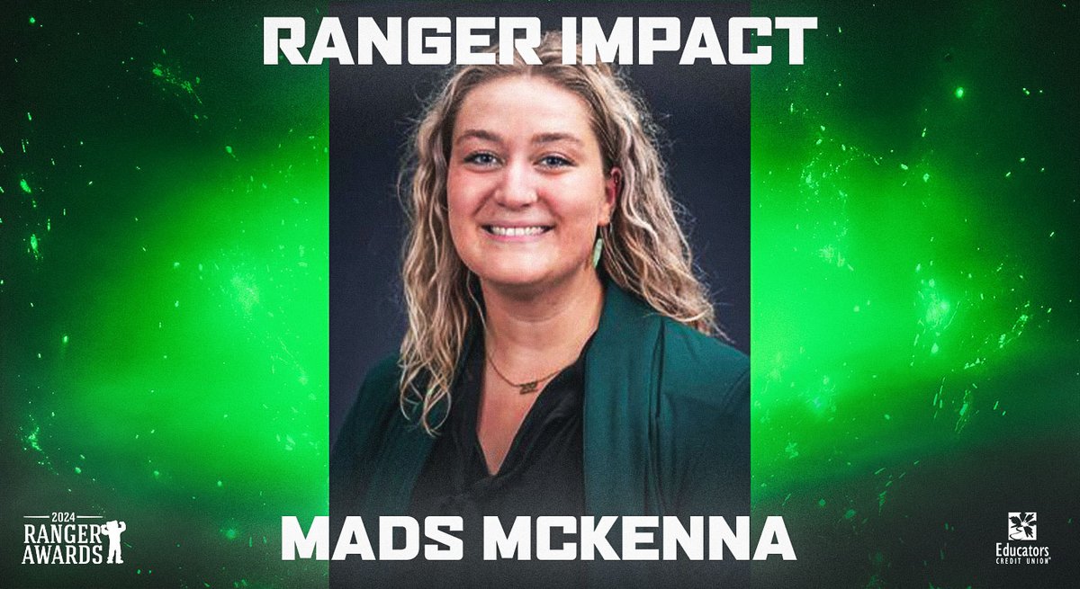 The 2024 Ranger IMPACT Award goes to .... MADS MCKENNA!! 💚✨🐻