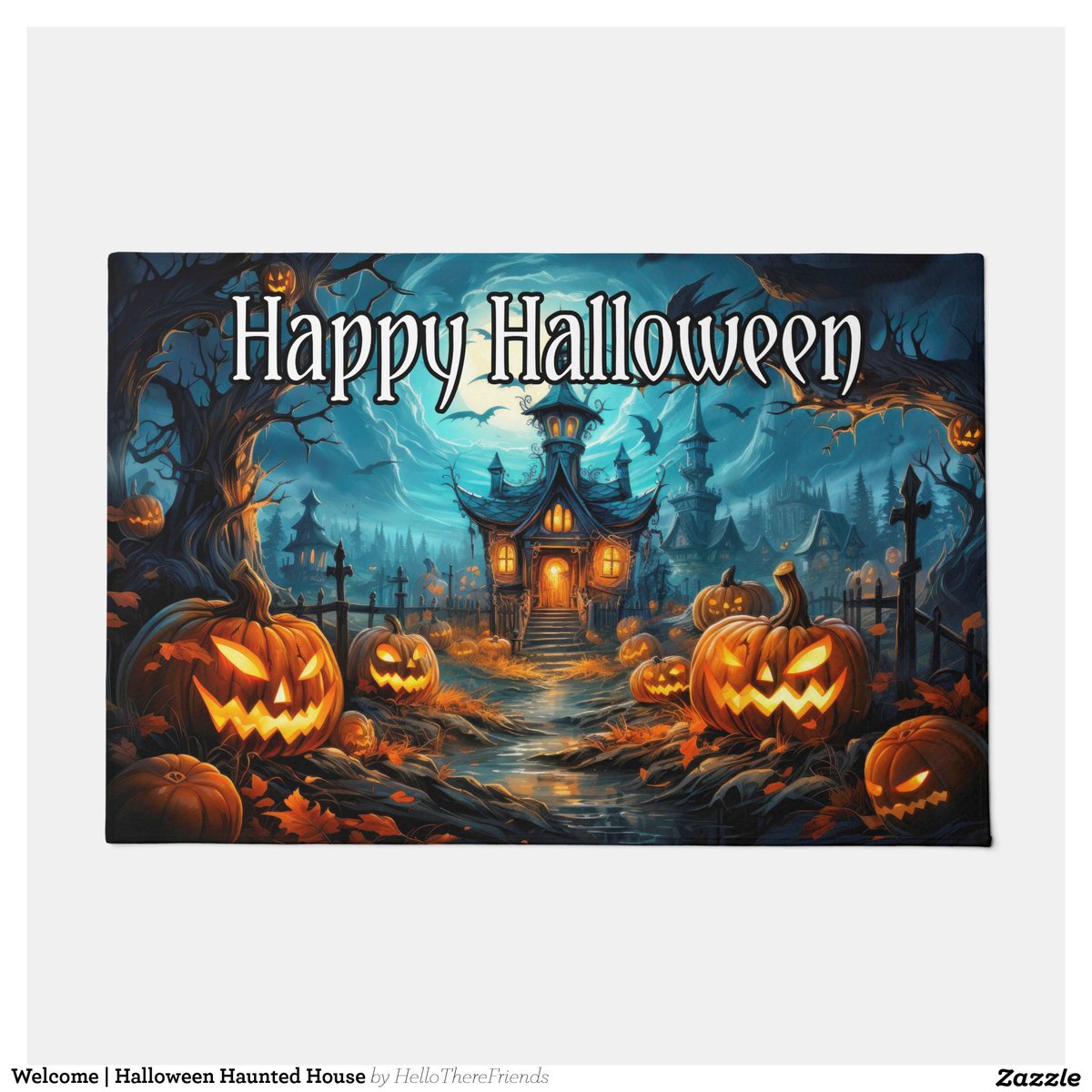 Welcome | Halloween Haunted House Doormat→zazzle.com/z/dnv5q2ny?rf=…

#WelcomeMat #WelcomeDoormat #HappyHalloween #Halloween2024 #TrickOrTreat #HauntedHouse #HomeDecor #HolidayDecor #Zazzle