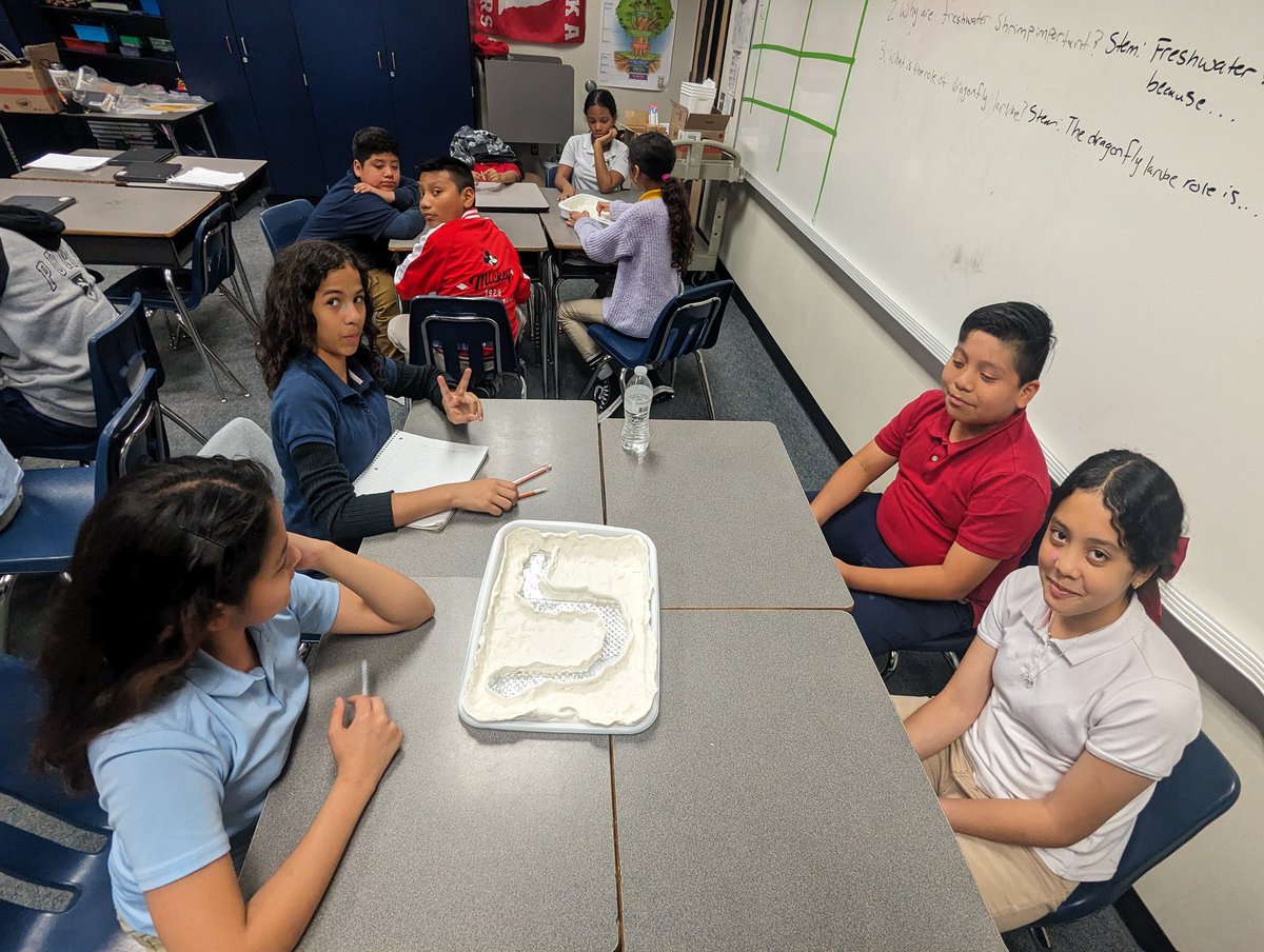 Our spring pbl is underway, today we created a floodplain to show how cities make sure ponds don't flood! @AliefISD @AliefScience @budewigbulldogs