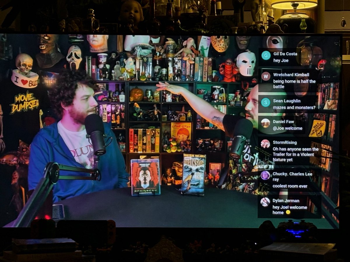 MovieDumpster's tweet image. We’re LIVE with BRAINSCAN! Come hang out! 💚📼🧠💿

#brainscan #HorrorCommunity