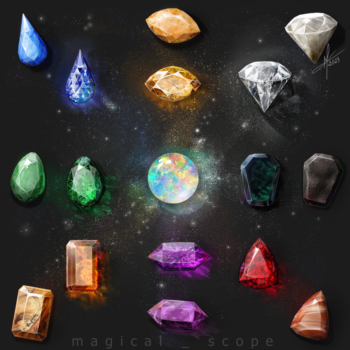 Shiny gems