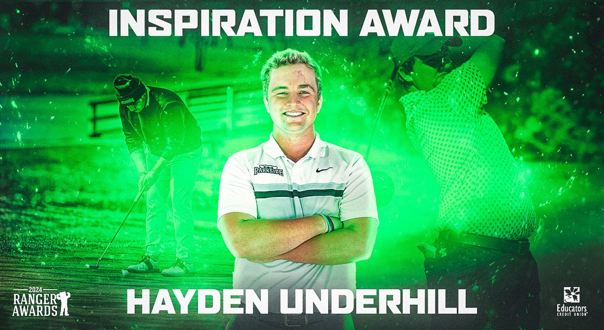 Our 2024 Inspiration Award goes to .... HAYDEN UNDERHILL!!🐻✨💚 @UWP_RSAAC @ParksideGolf