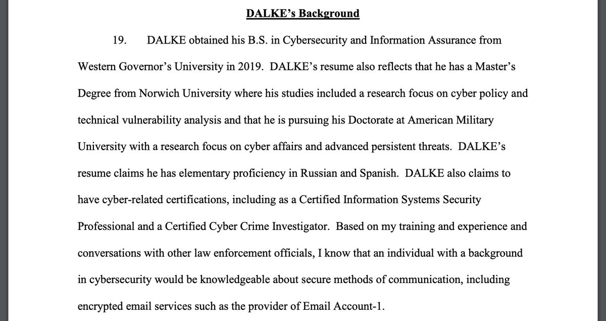 Jareh Sebastian Dalke (CISSP, lol), a 32-year-old Infosec Professional from Colorado Springs, has just been sentenced to 22 years in prison for attempted espionage. What did he do? 🤔 Crazy story. 👇 Dalke, an Army veteran, joined the NSA in June 2022. Two months into his