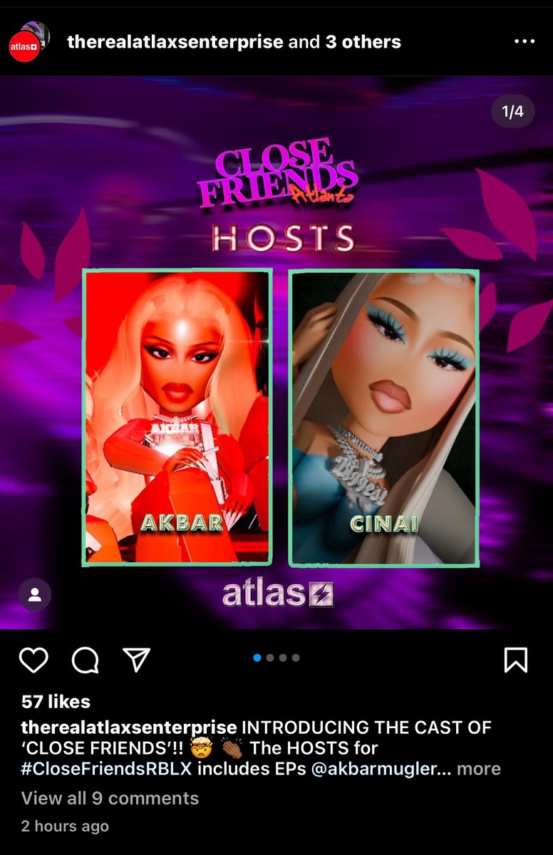 BaddiesOnAtlas's tweet photo. Atlas Enterprise has released the cast members for a new series coming up called “Close Friends Atlanta.” on their instagram account.

We already have some tea between two cast members that occurred a few minutes ago.

Check recent tweet. https://t.co/fNGEHiTsSc