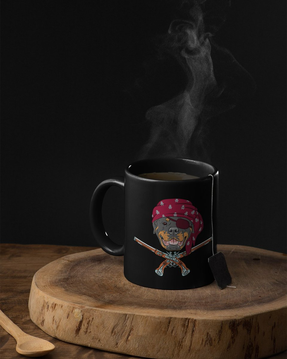 Visit our Rottweiler Pirate Collection: bit.ly/3Q8ZEoi

Sink me! A classic mug never goes out of style. Thee Rottweiler Pirate Black Mug is a true gem for hardy pirates!📷📷

#gentlemanpirateclub #rottweilerfans #camping #mugs #rottweilerlover #rottweilerfanclub