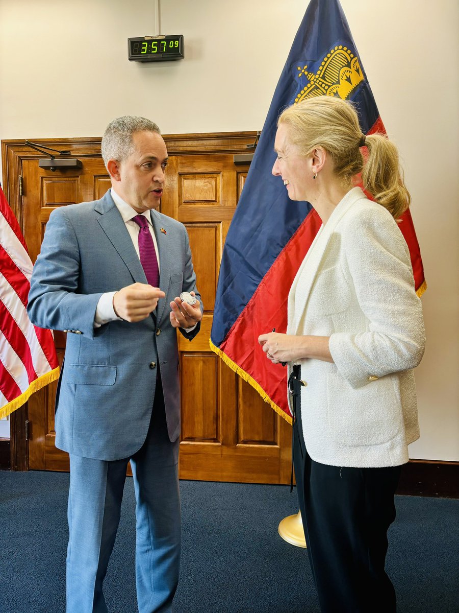 Deputy Prime Minister Monauni met @DepSecGraves today to discuss ways to further deepen the excellent economic partnership between 🇱🇮 & 🇺🇸. #Liechtenstein companies provide thousands of US jobs & help secure US supply chains. Also discussed: the brand-new MoU on #apprenticeships