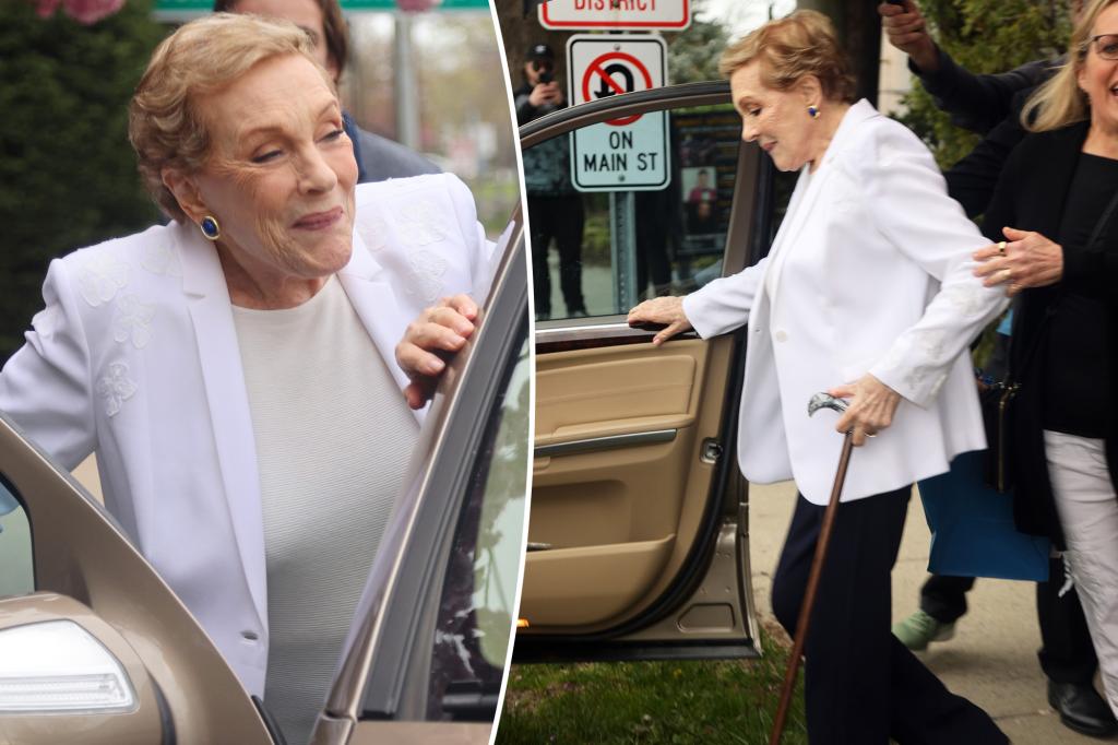 Julie Andrews, 88, looks radiant on rare shopping outing in the Hamptons trib.al/0gIlpLq