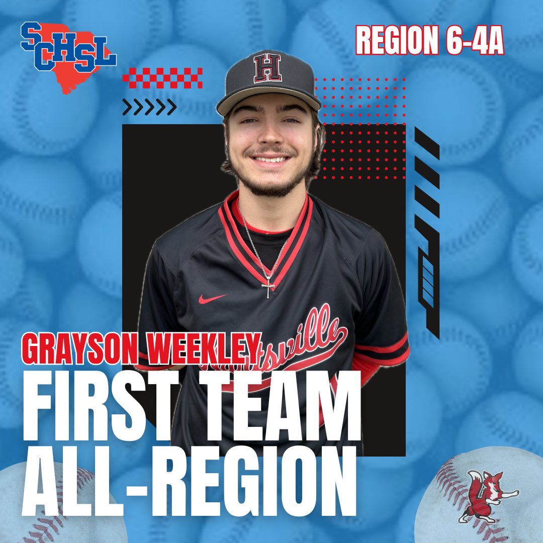 Congratulations to Grayson Weekley on being named First Team All-Region for Region 6-4A!