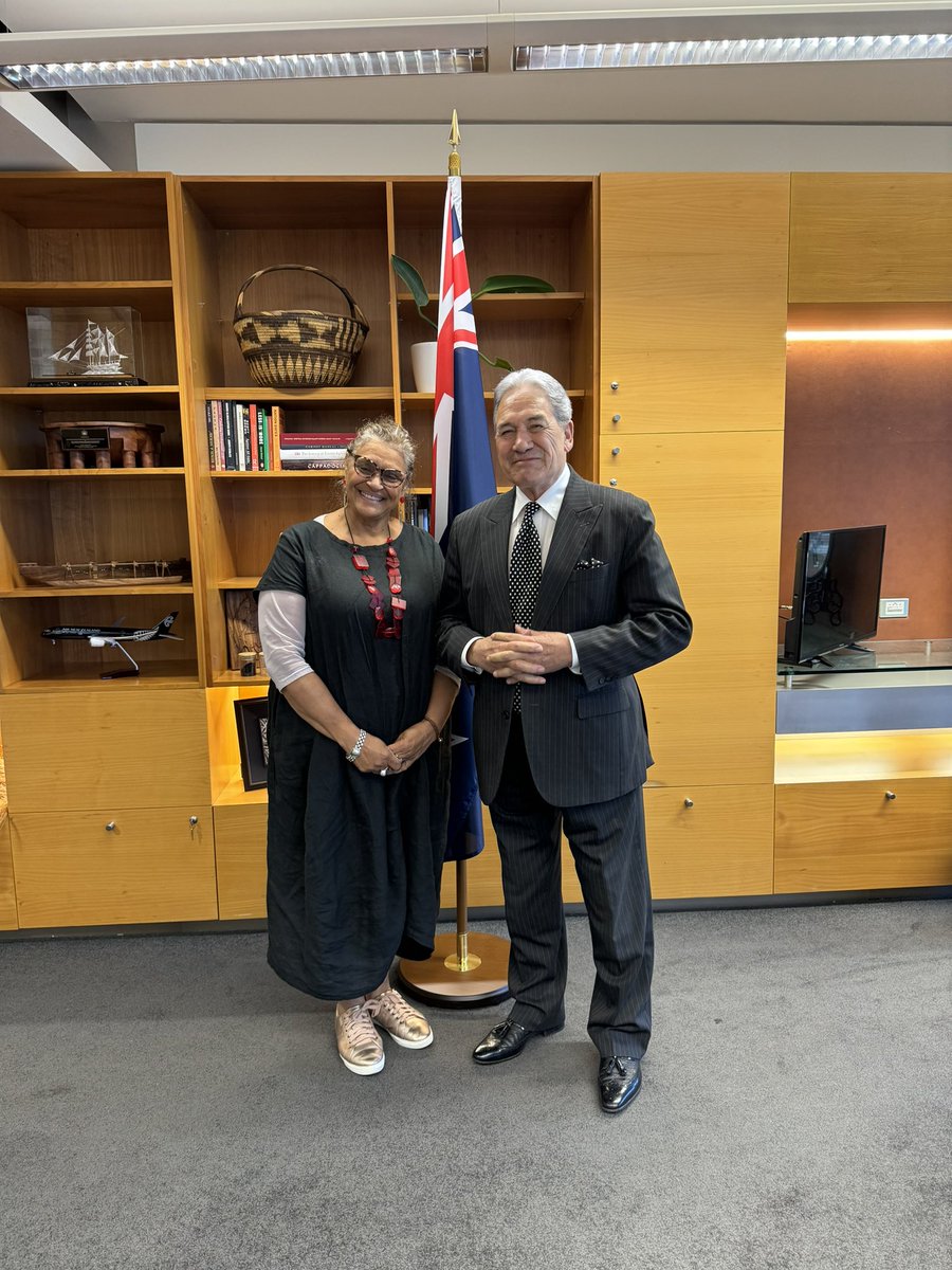 The Minister of Foreign Affairs met with Audrey Aumua, Chief Executive of the Fred Hollows Foundation. They discussed the life changing work the Foundation undertakes in the Pacific to counter avoidable blindness, and acknowledged 🇳🇿’s longstanding support. @FredHollowsNZ