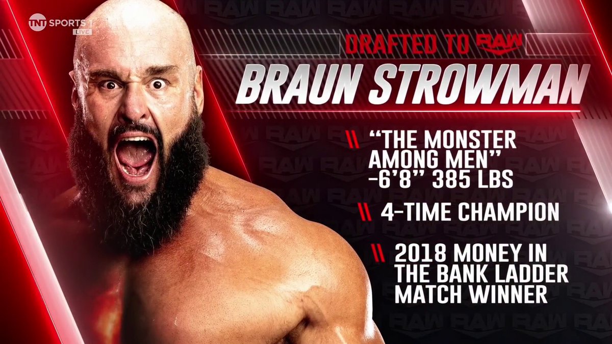 BRAUN STROWMAN IS BACK AND BEEN DRAFTED TO RAW! 🤯

#WWERAW | Live on TNT Sports & discovery+