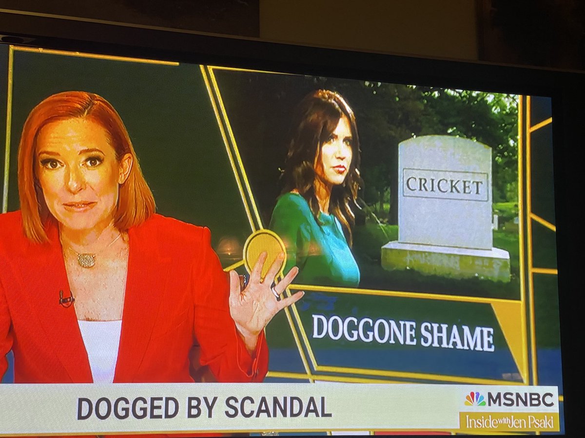 Ohmygod MSNBC has a gravestone with Cricket’s name on it