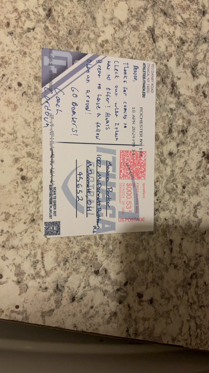 Thanks for the mail @CoachAC_21!! Excited to be back soon!