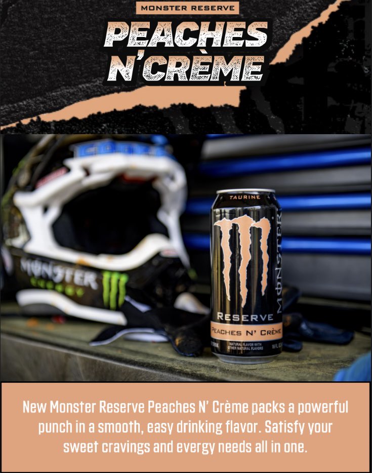 Apparently this flavor of @MonsterEnergy is new! I thought I seen it before this email but I could be wrong because Monster Energy has so many good flavors. Regardless I got to look for this even if it’s storming bad outside. #monsterenergy #peachesandcream #yum