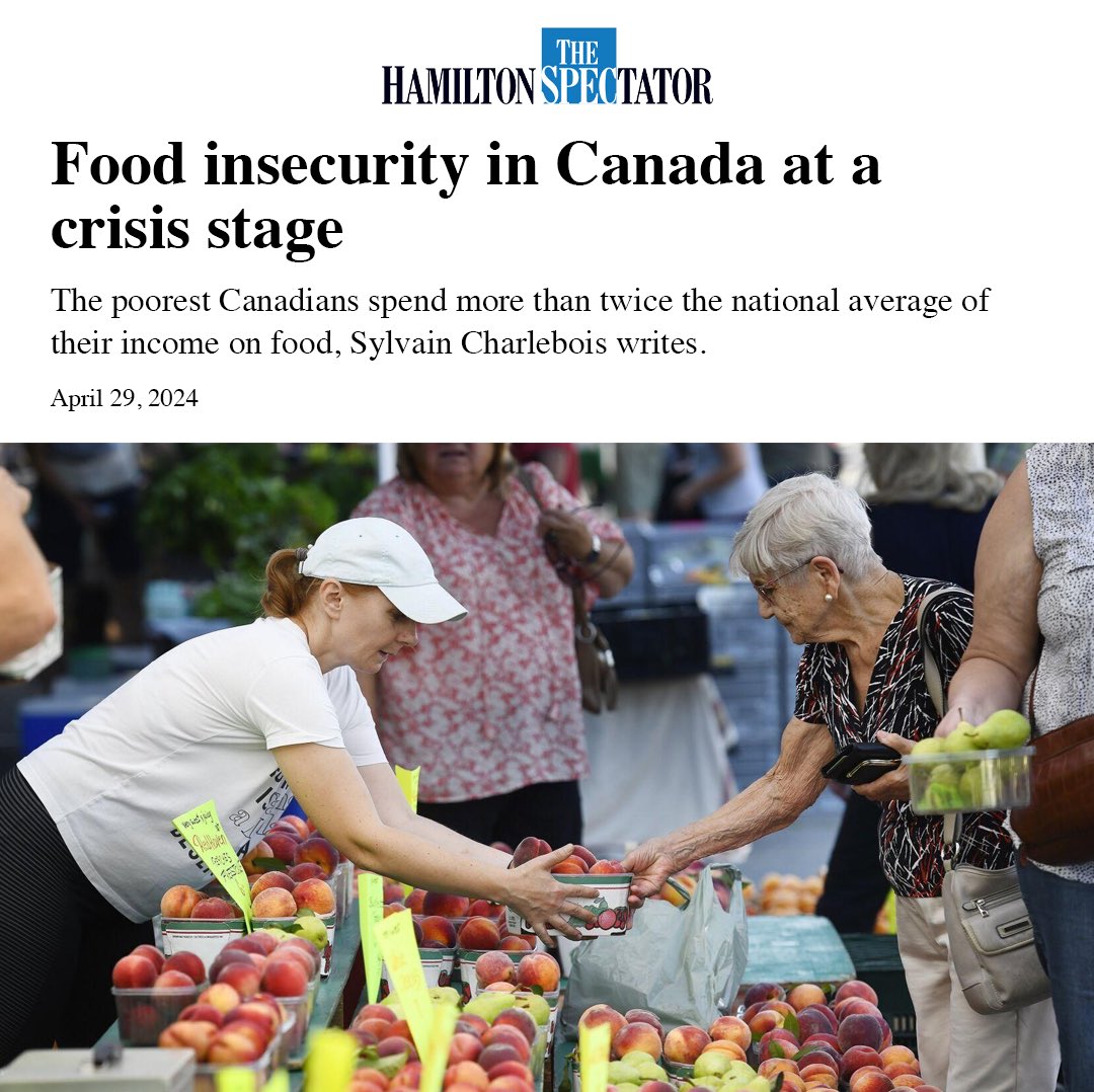 After 9 years of Trudeau-NDP, Canadians can't afford the cost of food. Food banks are seeing 2 million visits in a single month. The Trudeau-NDP solution? QUADRUPLE their tax on groceries. Not worth the cost.