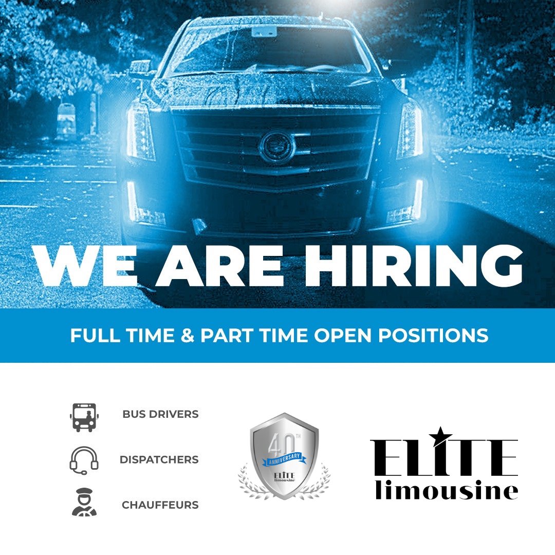 Come Join The Team!
We are currently hiring full and part-time drivers. 
Send your resume to jobs@elitelimoct.com
#hiring #ctjobs 

elitelimoct.com/contact/