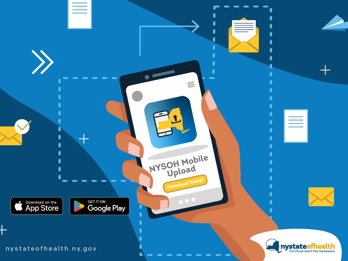 Check out the enhanced features of the user-friendly NYSOH Mobile Upload app! Stay on top of your health coverage by receiving timely reminders for required documents. Download today! #EnrollNY #HealthInsurance #iOS #Android