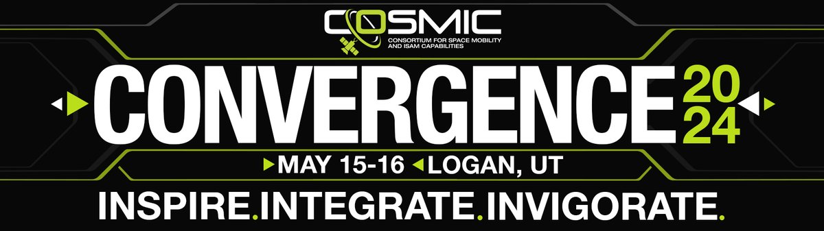 Reminder! ⌛ There are only 48 hours left for Convergence in-person Registration. cosmicspace.org/home-2-2/conve…

Registration to attend in person in Logan, Utah closes promptly on May 1 at 8:00 PM ET.