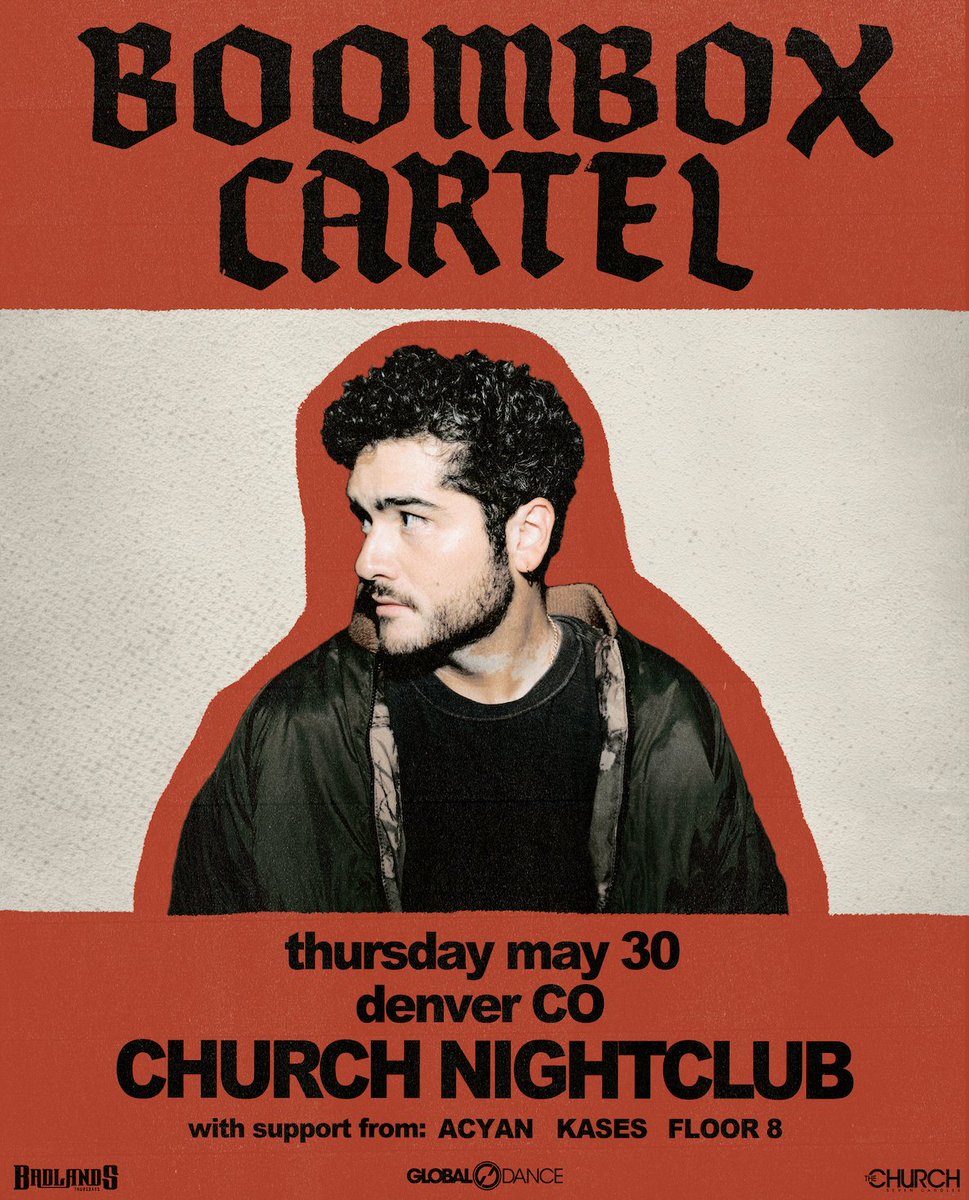 Join us for a special performance as @boomboxcartel makes his way to Badlands Thursday on May 30th at @churchnightclub 😈

Buy tickets now >> bit.ly/BADLANDS-BOOMB…