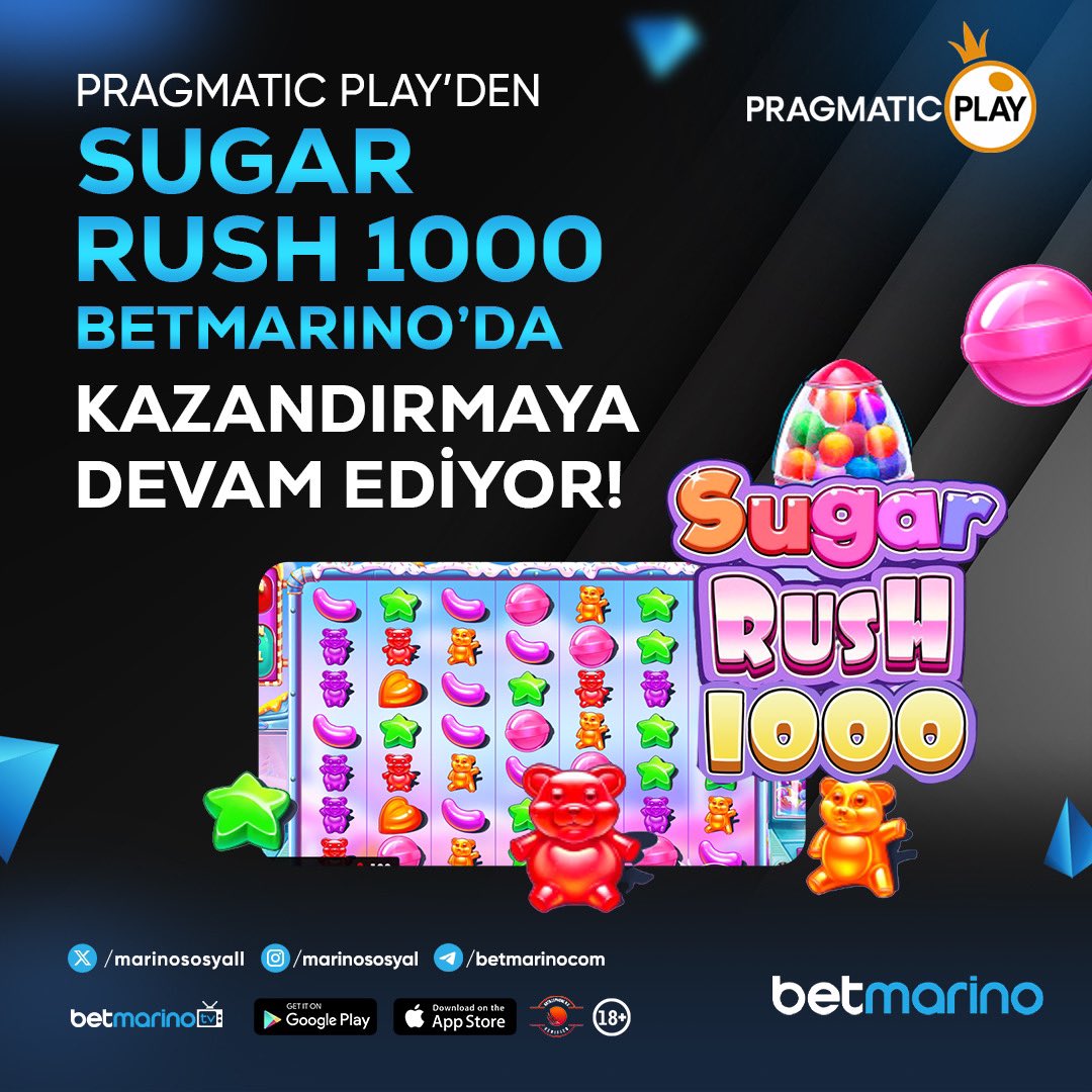 Şekerler artık 1000 kat daha lezzetli! 🍬 Sugar Rush 1000 Betmarino’da kazandırmaya devam ediyor 🤓 🎰 Pragmatic Play ve en iyi sağlayıcılar en iyi oyunlarıyla Betmarino’da! ℹ️ Sitemize 7/24 kesintisiz erişim için: betmarino.link/guncel 📲 Mobil uygulamamız: