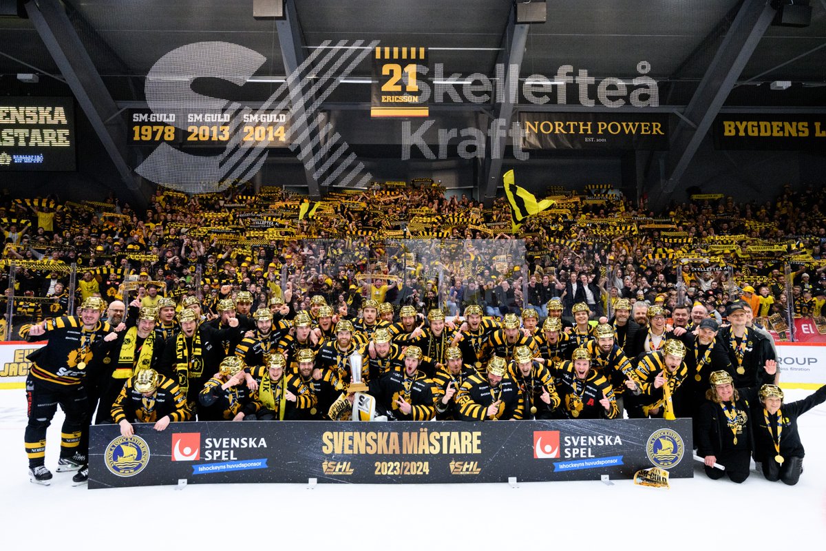 📸 Mästarlaget 2023/24!

#SHL #ishockey #twittpuck