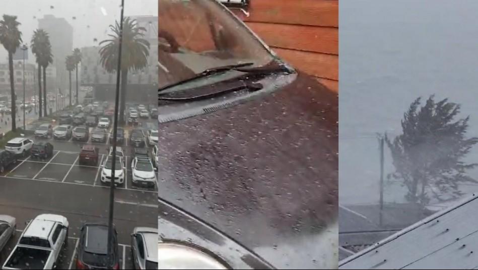 Los videos del temporal en el sur: Granizada en Valdivia y vientos de hasta 90Km/h en Concepción megatiempo.cl/noticias/1043-…