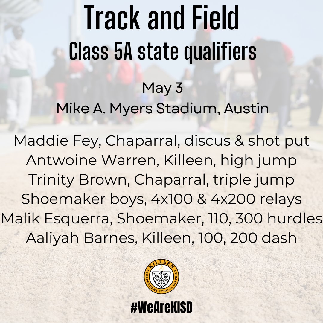 #WeAreKISD One is a 3x state champ. The other is set for her debut. Together, Maddie Fey & Trinity Brown are Chaparral's first to compete in the UIL State Track and Field Championships. More➡️tinyurl.com/5dpv6exx (1st of 3 stories this week about KISD's group of qualifiers.
