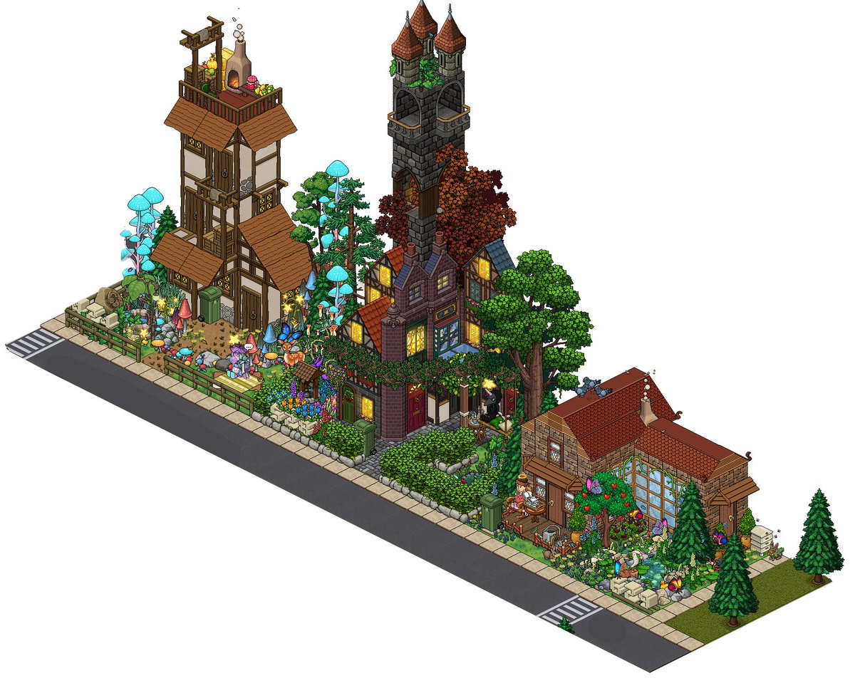 @dynamite7_  @AdamHabbo_  and myself made some retirement homes over on Pineridge Drive in @HabboDuckyWood! were pretty chuffed!