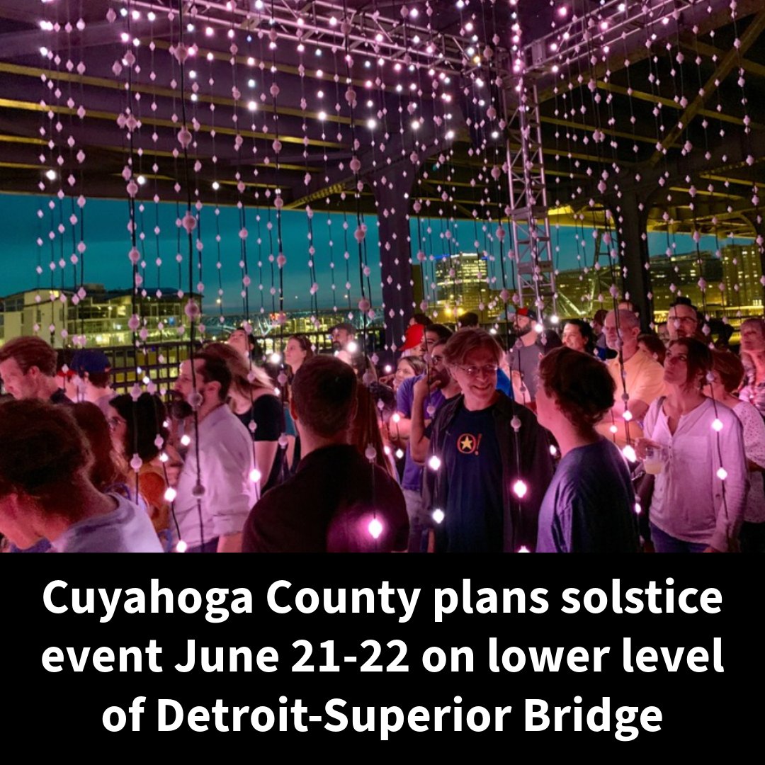 ✨ Exciting news: @CuyahogaCounty will open the lower level of the Veterans Memorial Bridge, AKA the Detroit-Superior Bridge, for a two-day public art event during the summer solstice weekend, June 21-22. 🔗 cleveland.com/news/2024/04/c… @TheCLE @CityofCleveland
