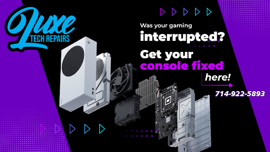 LuxeTechRepairs's tweet image. 🎮 Gaming console acting up in Orange County? Don&apos;t stress! Our team at Luxe Tech Repairs specializes in fixing all your gaming woes. From PS5 to Xbox, we&apos;ve got you covered. Say goodbye to glitches and hello to uninterrupted gaming! #ConsoleRepair #OrangeCounty #ps5repair