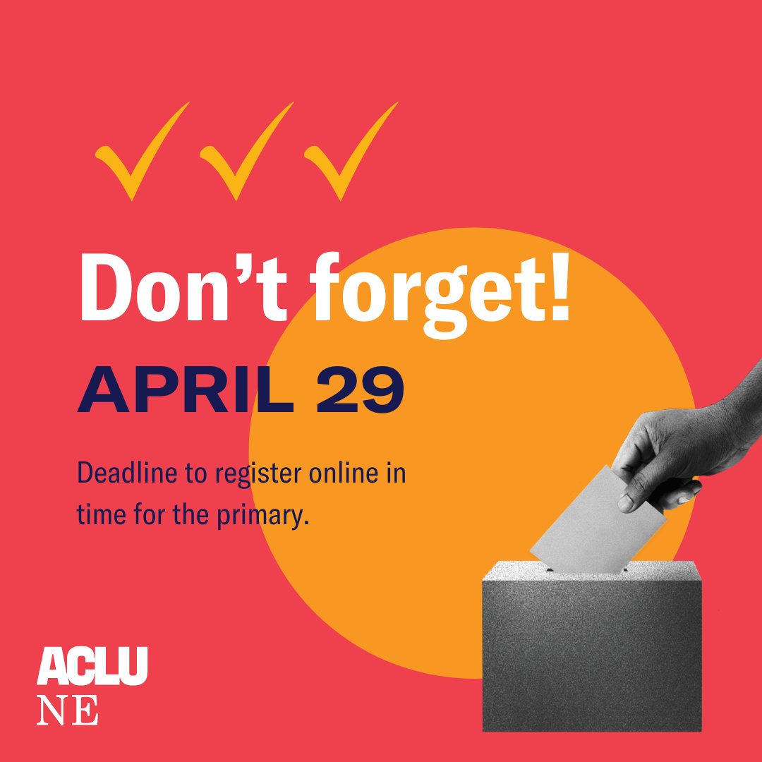 If you're not registered to vote and want to vote in the May primary, you have a few more hours to register online: nebraska.gov/apps-sos-voter…