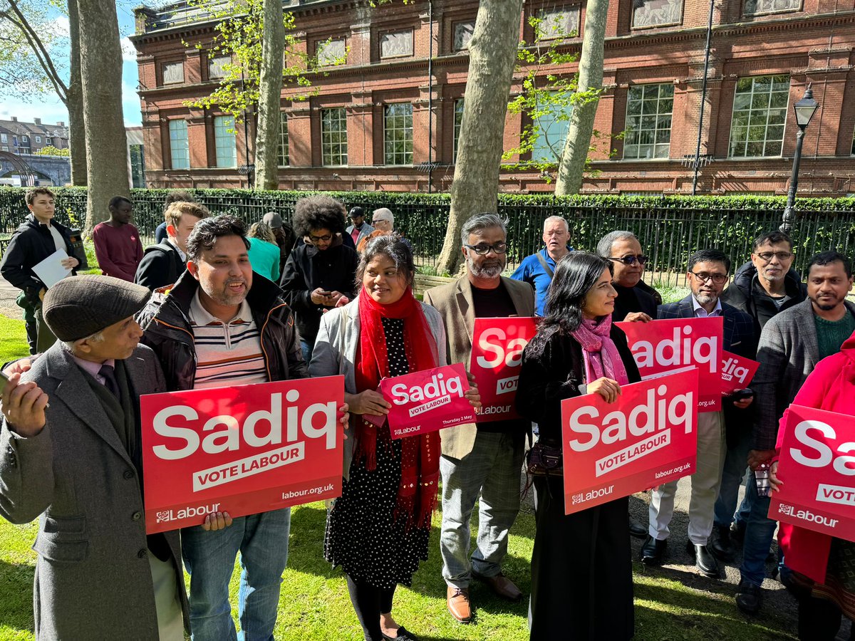 What an electrifying final push in Bathnal Green!🌹Massive shoutout to everyone who joined us today - your support fuels our campaign for a brighter, fairer London! Let's keep the momentum soaring for @SadiqKhan! @unmeshdesai and @LondonLabour! #VoteSadiq