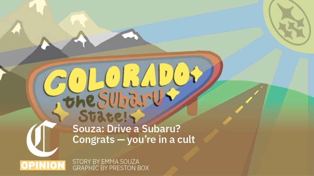 CSUCollegian's tweet image. Subaru has taken over most of Colorado drivers&apos; vehicles and created an unspoken language that nobody else is invited to understand.

collegian.com/articles/opini…

Graphic by Preston Box

#csucollegian #subaru #subaruculture
