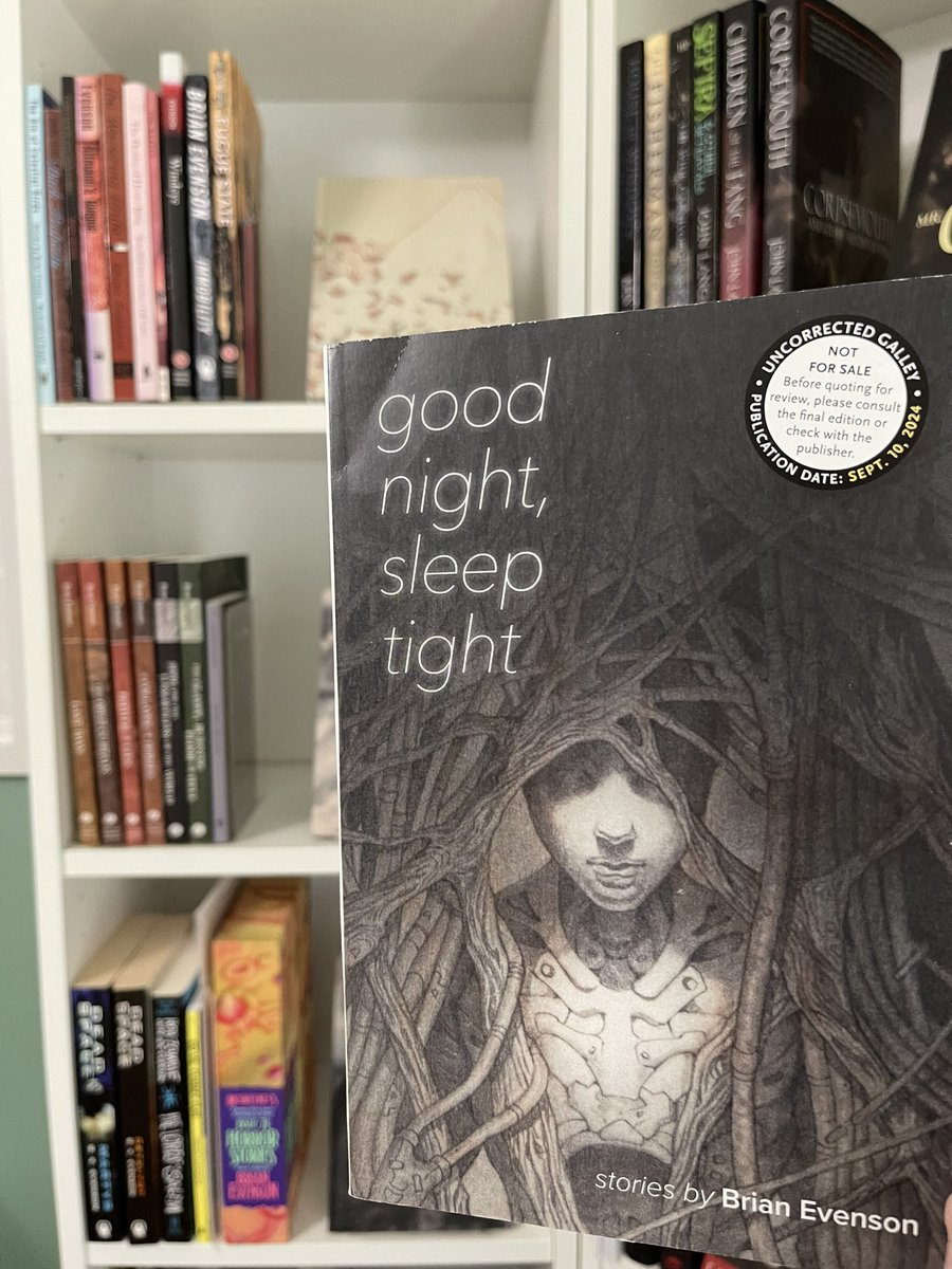 Oh, yeah!⭐️
Thank you, @Coffee_House_ for this ARC of Brian Evenson’s new collection GOOD NIGHT, SLEEP TIGHT! Brian is a phenomenal writer, capturing dread, desolation, and unease like nobody else. Very excited to crack this open!