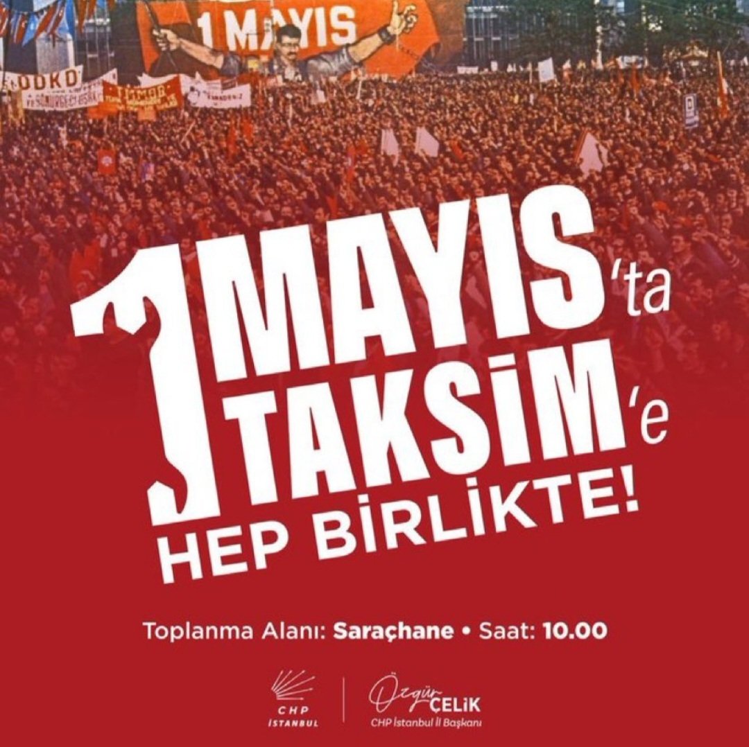 1 Mayıs’ta Taksim provokasyonu talimatı Kandil den, uygulama CHP den.
