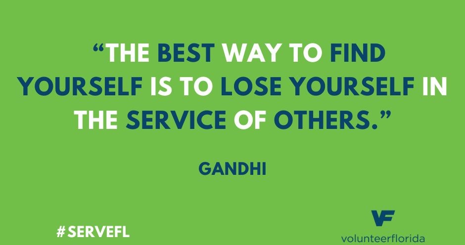 #mondaymotivation #VolunteerMonth #ServeFL