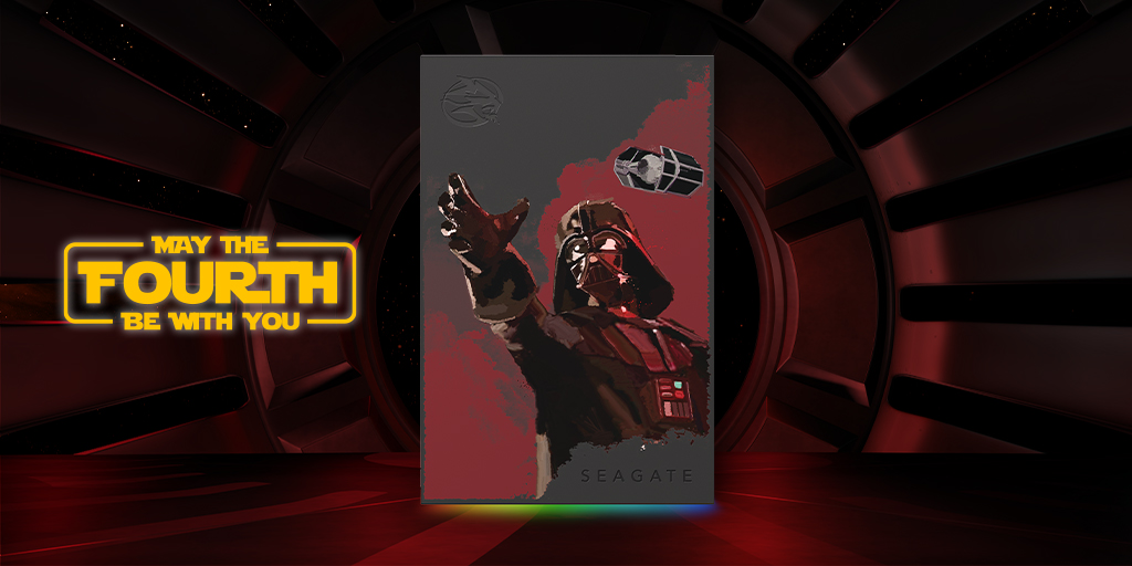 Enter our Star Wars giveaway to win a Darth Vader 2TB Drive! 

To enter:
Comment your answer: If you were a Jedi or Sith, what would your lightsaber color be and why? 
Add #MayThe4th, #StarWars, #Giveaway
Follow @SeagateGaming on Instagram and X.

t&c: seagate.media/6018Y3rq2