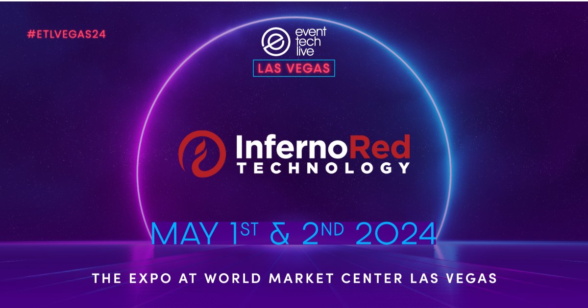 We're over the moon to announce that InfernoRed Technology will be joining us as exhibitors at Event Tech Live Las Vegas! 🔥 Register to attend: registration.eventpack.com/pages/50ca3345…