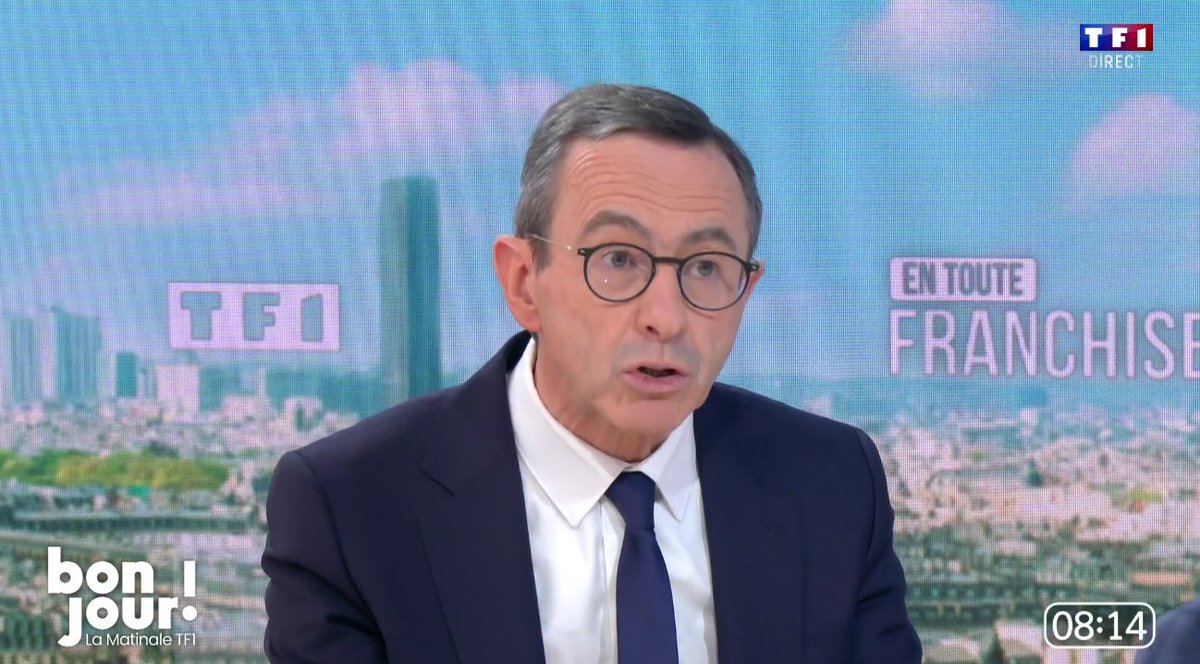 Demain (Mardi), c'est @BrunoRetailleau du groupe #LR qui sera l'invité de @agindre à 08H10 en direct sur @TF1 dans #EnTouteFranchise. mediasinfosblog.wordpress.com