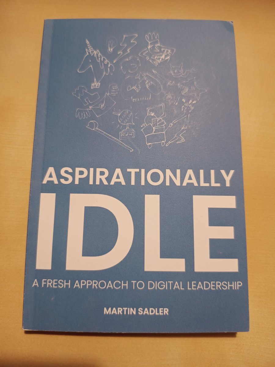 Looking forward to reading this book from the legend that is @MartinJSadler. Got a sneaky peek at an early draft last year, so delighted to finally hold the finished article! #aspirationallyidle