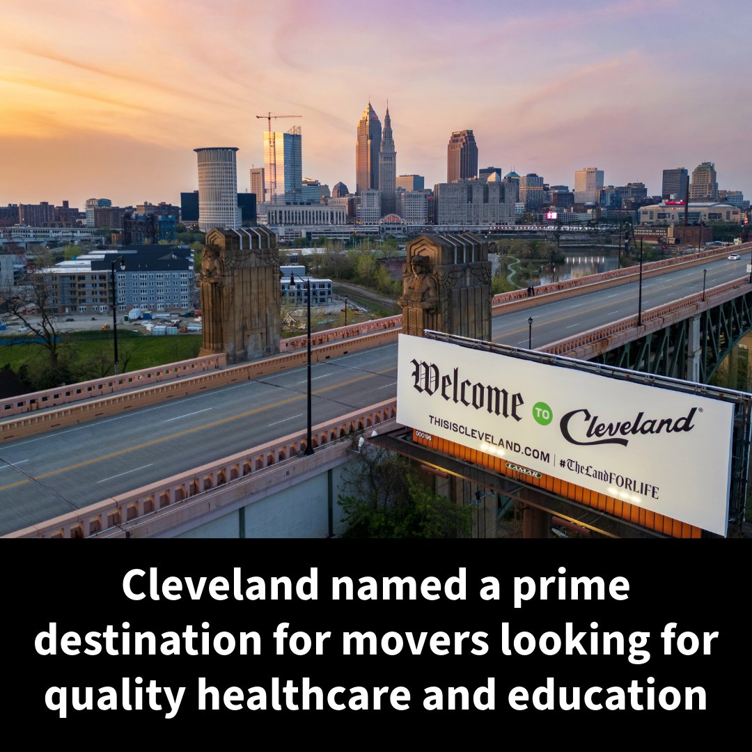 🌟 A recent report named Cleveland one of the top places for movers looking for great healthcare and education saying Cleveland offered “unparalleled resources for academic excellence and medical care.” 🔗 cleveland.com/realestate-new… @TheCLE @CityofCleveland @CuyahogaCounty