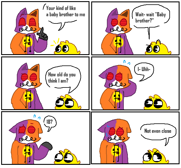 I remember I was giggling myself at 3 AM thinking about doing this comic, but that's because I was 'tired' Yeah that's go with that ANYWAYS

I hate this comic so much, why did I make it? I don't know, Next comic will be better I hope.
#MSPAINT #CallowComic #Art #Comic #Tired