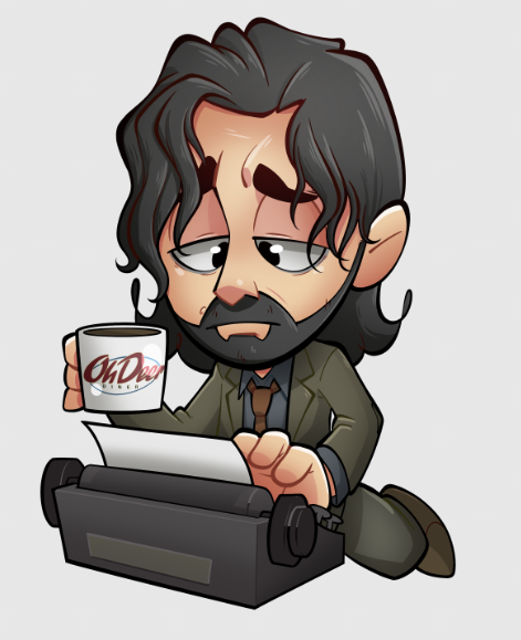 Little sad writer just trying to type his way out of the dark place. #AlanWake2