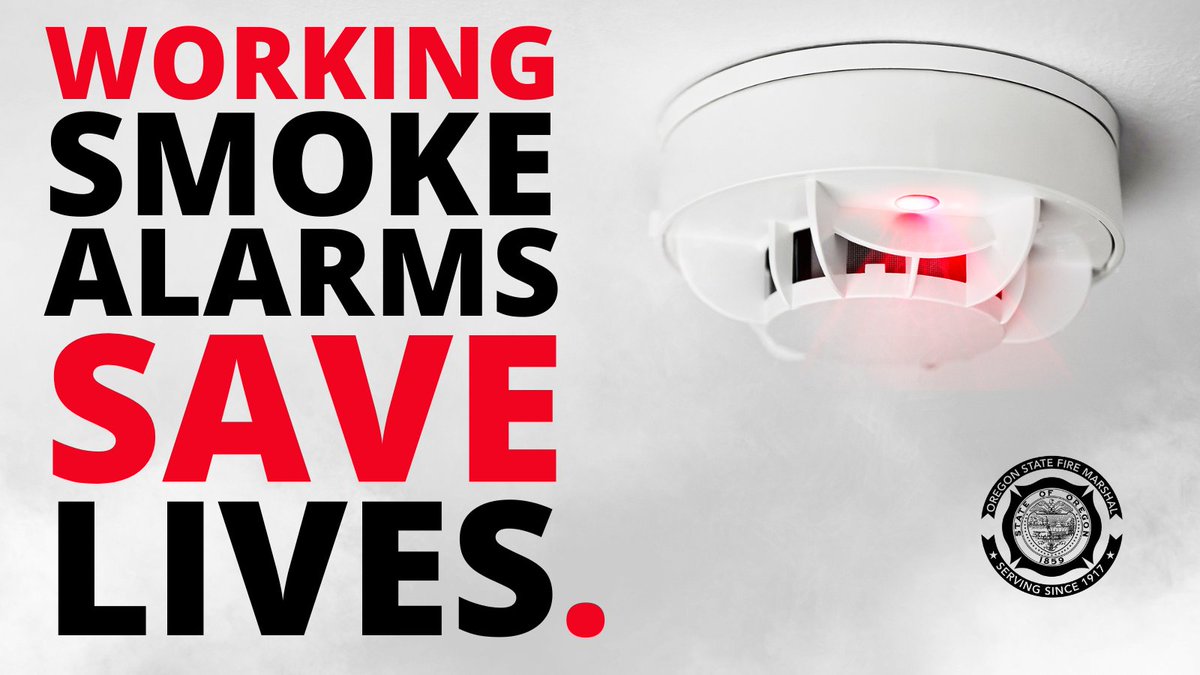 Friendly reminder: working smoke alarms save lives. Test your alarms once a month to make sure they are working properly. If they need to be replaced, do so right away!