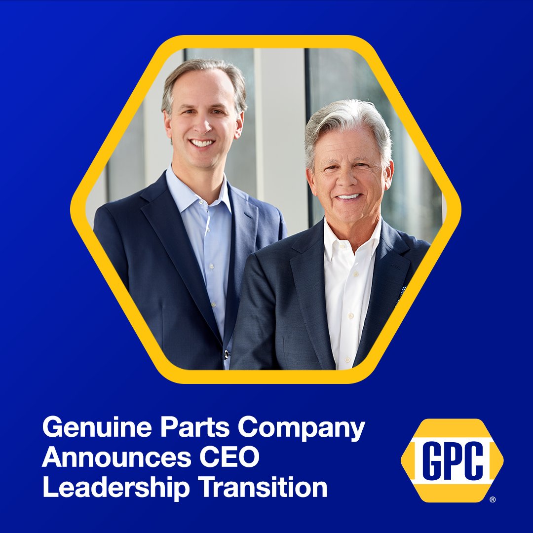 Please join us in thanking Paul for his leadership as he transitions into the role of executive chairman in June and welcoming Will into his expanded role as president and CEO. For more details, view the press release: genpt.com/2024-04-29-Gen… #WeAreGPC #LeadershipTransition